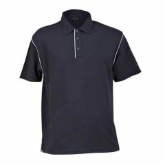 Stencil 1033 Mens Cool Dry Bio Weave Polo_ Navy_Pale Blue