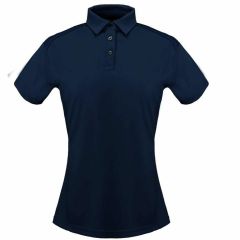 Stencil Freshen Ladies Short Sleeve Polo_ Navy