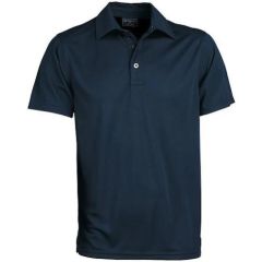 Stencil Glacier Mens Short Sleeve Polo_ Navy