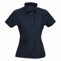 Stencil Ladies Argent Short Sleeve Polo_ Navy 