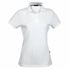 Stencil Ladies TRAVERSE 100_ Combed Cotton Polo_ White