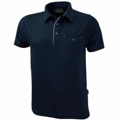 Stencil Mens Boston Short Sleeve Polo_ Navy