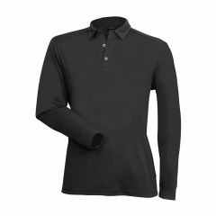 Stencil Mens Freshen Long Sleeve Polo_ Charcoal