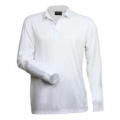 Stencil Mens Freshen Long Sleeve Polo_ White