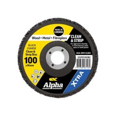 Surface Preparation Clean _ Strip Disc 100mm Black Coarse