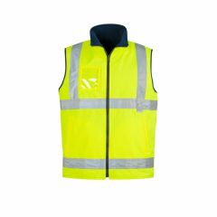 Syzmik Mens Hi Vis Waterproof Lightweight Vest Yellow