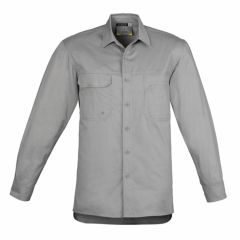 Syzmik Mens Lightweight Tradie Long Sleeve Grey