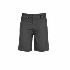 Syzmik Mens Plain Utility Short Charcoal