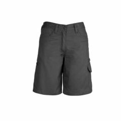 Syzmik Womens Plain Utility Short Charcoal