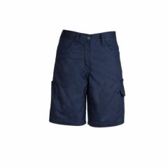 Syzmik Womens Plain Utility Short Navy