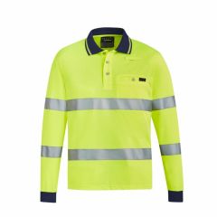 Syzmik ZH380 Unisex Bio Motion Taped Polo_ Yellow