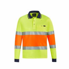 Syzmik ZH380 Unisex Bio Motion Taped Polo_ Yellow_Orange