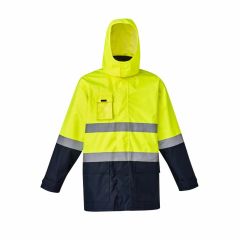 Syzmik ZJ220 Mens Basic 4 In 1 Waterproof Jacket_ Yellow_Navy