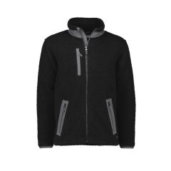 Syzmik ZT285 Unisex Streetworx Full Zip Sherpa Fleece_ Black