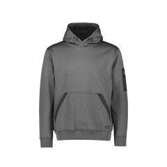 Syzmik ZT667 Unisex Streetworx Water Resistant Hoodie_ Grey Marle