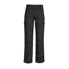 Syzmik ZW001S Mens Midweight Drill Cargo Pant_ Stout_ Black