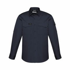 Syzmik ZW400 Mens Rugged Cooling Long Sleeve Shirt_ Charcoal