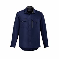 Syzmik ZW460 Mens Outdoor Long Sleeve Shirt_ Navy