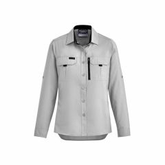 Syzmik ZW760 Womens Outdoor Long Sleeve Shirt_ Stone