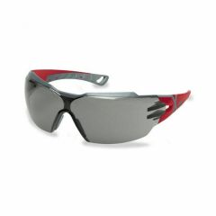 UVEX  Pheos CX2 Safety Glasses Red Grey Frame