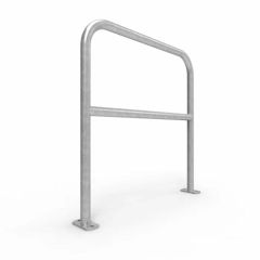 U_Bar Double Rail 1m Surface Mounted _ Galvanised