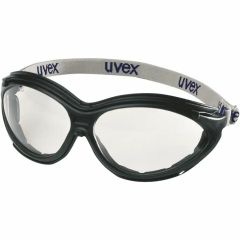 Uvex 9188_365 Cybri_Splash Black Non Vented Frame Clear