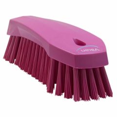 Vikan Hand Brush L_ 200 mm_ Hard_ Pink