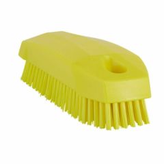 Vikan Hand Brush S _ Nailbrush_ 130 mm_ Hard_ Yellow