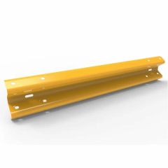 W_Beam Rail for _5m Centres _ Galvanised and Powder Coated Yellow