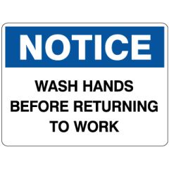 Wash Hands Before Returning to Work Signage _ Southland _ 8230