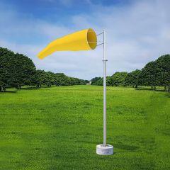 Windsock 4m Long 900mm Opening Yellow