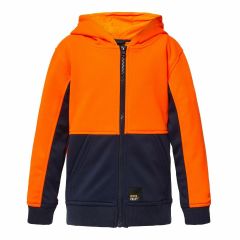 WorkCraft Kids Two Tone Hoodie_ Orange_Navy