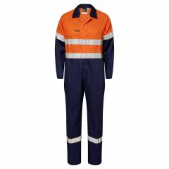 Workcraft WC3070 Hi Vis Hoop Reflective Lightweight Coverall_ Ora