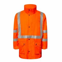 Workcraft WW9016 Hi Vis NSW Rail 4 in 1 Reflective Jacket_ Orange