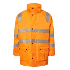 Workcraft WW9019 Vic Rail Hi Vis 4 in 1 Taped Jacket_ Orange