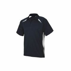 `Biz Collection Adults Splice Polo Navy White