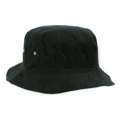 Bucket Hat, Cotton, Black