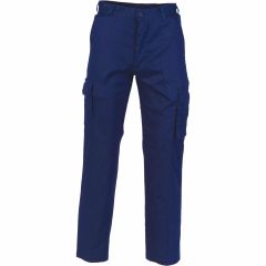 DNC 3368 190gsm Lightweight Ladies Cotton Drill Cargo Trousers, Navy