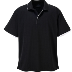 Biz Collection P3200 Mens Elite Polo 170gsm, Black/White