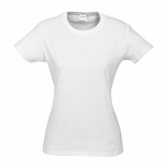 Biz Collection T10022 Ladies Ice Tee, White