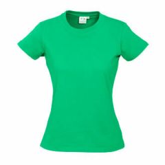 Biz Collection T10022 Ladies Ice Tee 185gsm, Neon Green