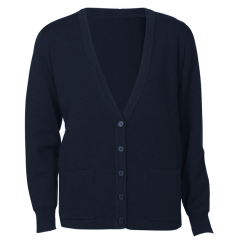 Biz Collection LC8008 Ladies Woolmix Cardigan 12 Guage, Navy