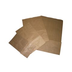 Brown Kraft SOS Bags, # 16 SOS (390 x 240 + 120mm) - Blocked Bottom