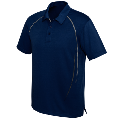 Biz Collection P604MS Mens Cyber Polo, Navy/Silver