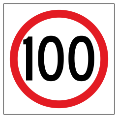 100km/h, Multi Message 600 x 600mm Corflute, Class 1 Reflective