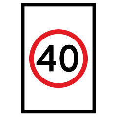 (SPEED) Speed Limit (PORTRAIT), 1200 x 900 Boxed Edge, Metal Class 1 Reflective