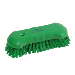 Hill Professional Large 198mm Stiff Curved Back Scrub - Green